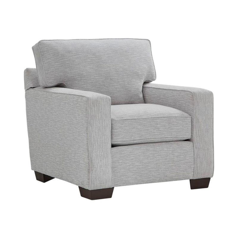 Accent Chairs |  Crestview Track Arm Granite Chair Gray Accent Chairs Accent Chairs