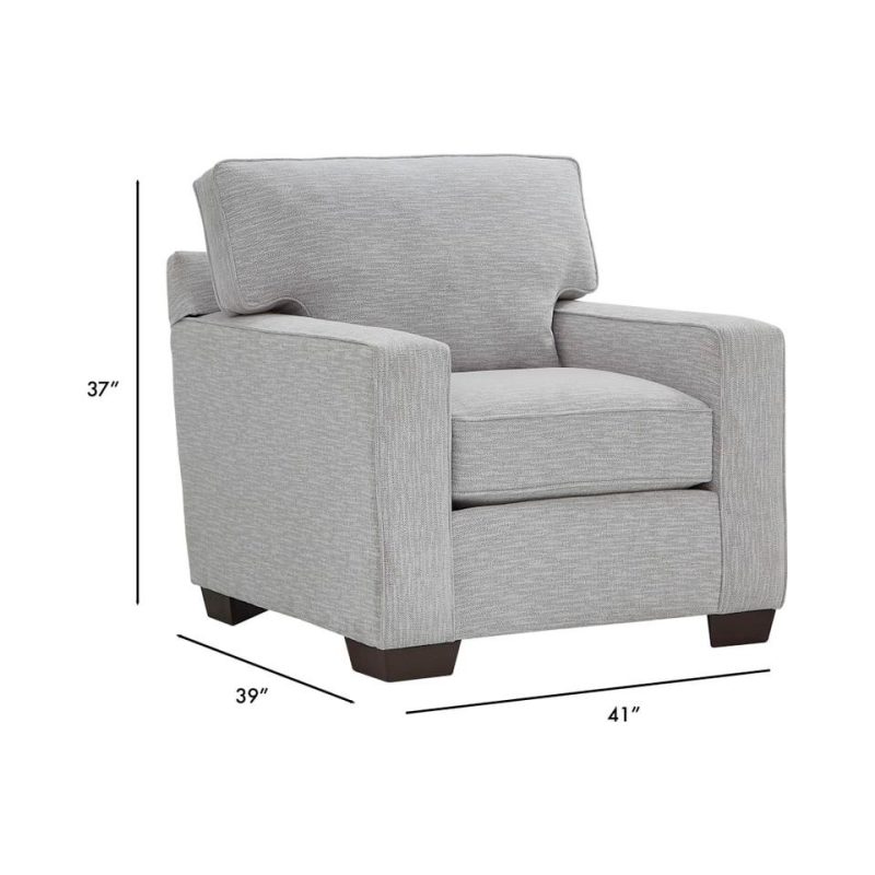 Accent Chairs |  Crestview Track Arm Granite Chair Gray Accent Chairs Accent Chairs