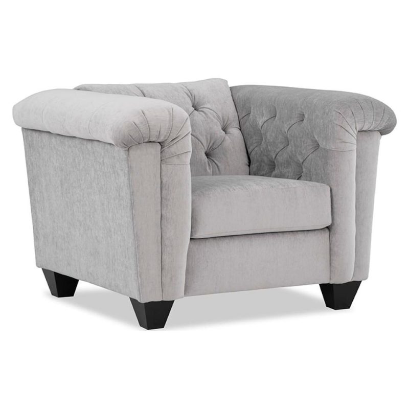 Accent Chairs |  Hampton Silver Chair Gray Accent Chairs Accent Chairs