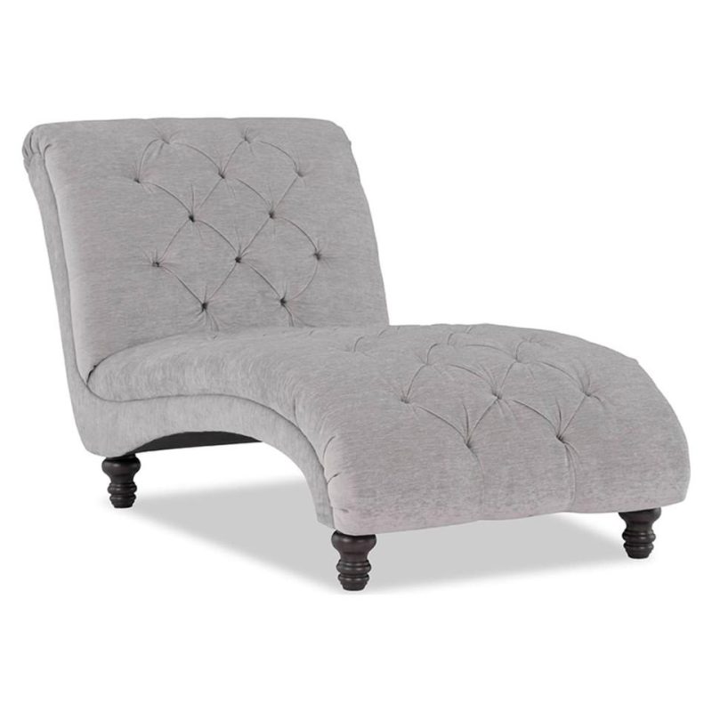 Accent Chairs |  Hampton Silver Chaise Gray Accent Chairs Accent Chairs