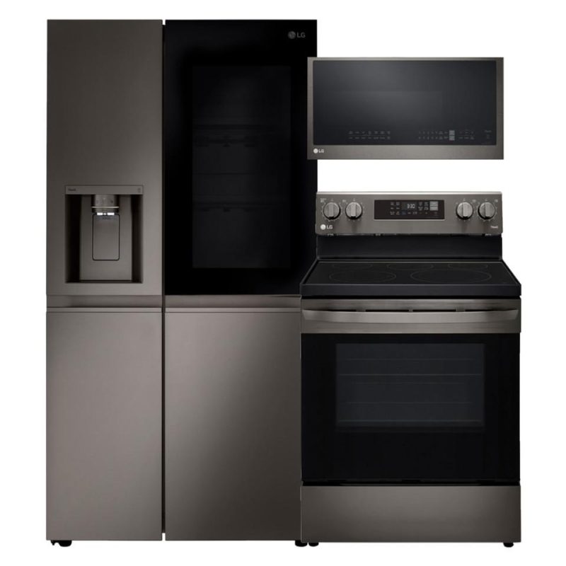 Appliance Packages |  LG InstaView Black Stainless Steel Side by Side 3-pc Package – LSXBD2734PKG Appliance Packages Appliance Packages