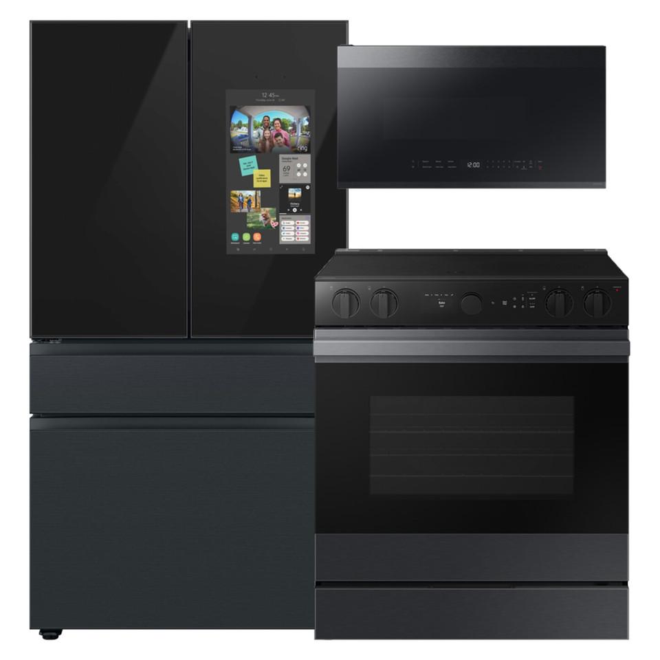 Appliance Packages |  Samsung Bespoke Black Kitchen 3-pc Package SSBB89863PKG Appliance Packages Appliance Packages