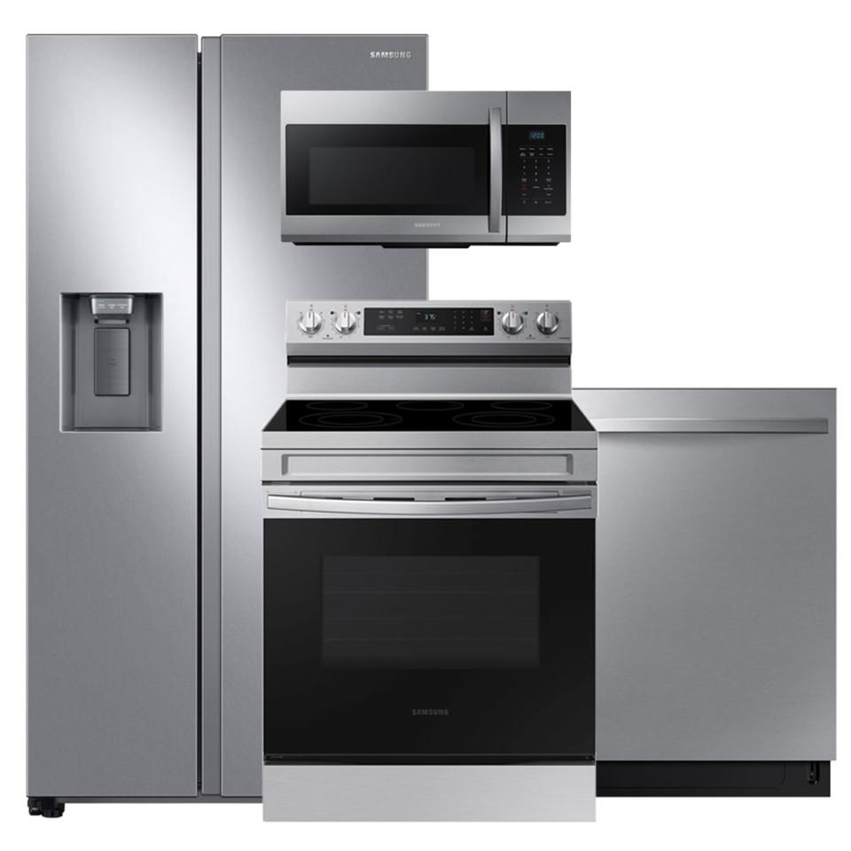 Appliance Packages |  Samsung SXS Stainless Steel Kitchen 4-pc Package – SSELK244PKG Appliance Packages Appliance Packages