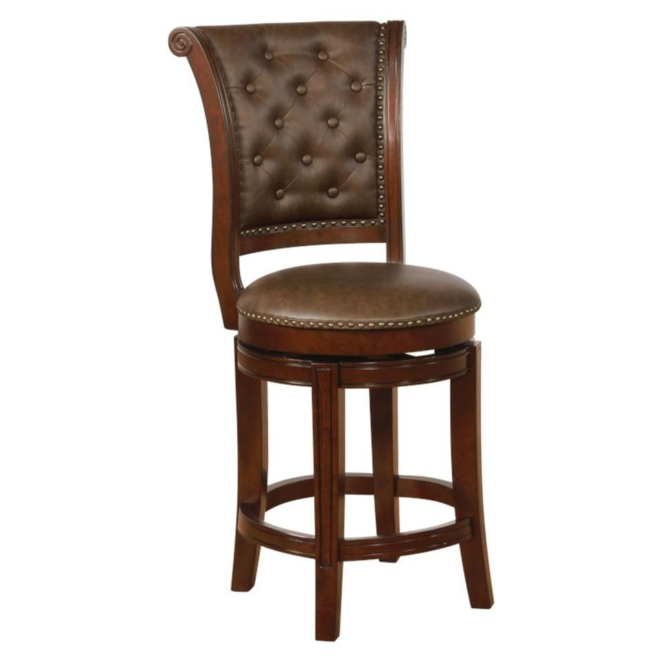 Bar Stools |  Alexandria 24” Counter Stool Brown Bar Stools Bar Stools