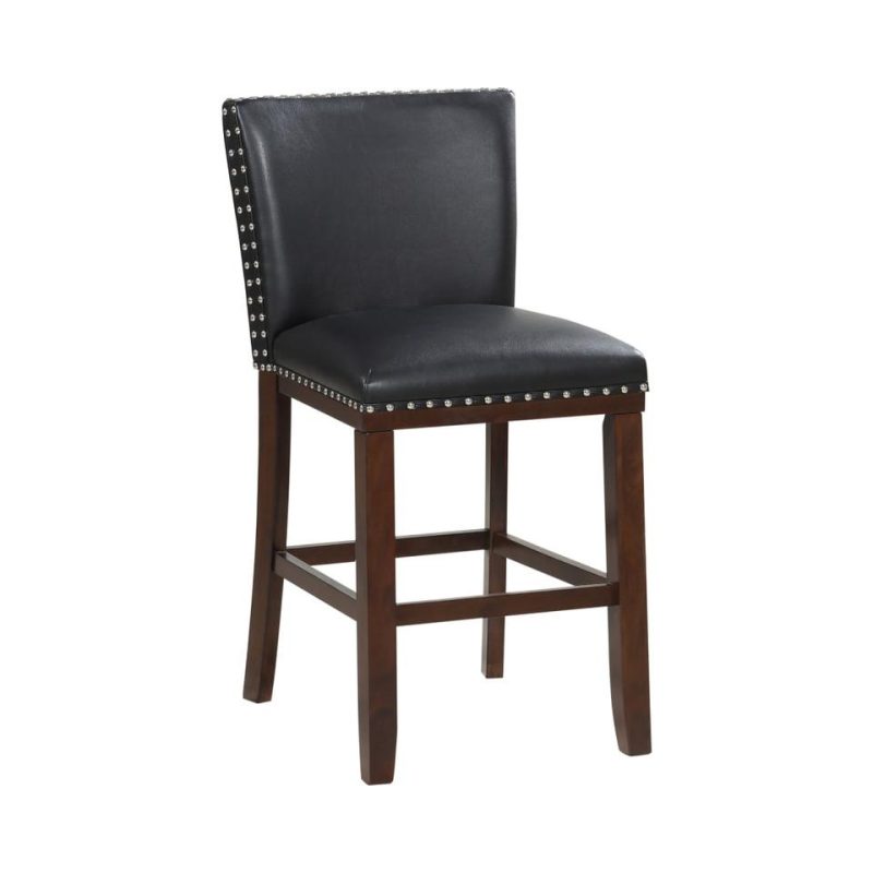 Bar Stools |  Freemont Black Wood Counter Stool Black Bar Stools Bar Stools