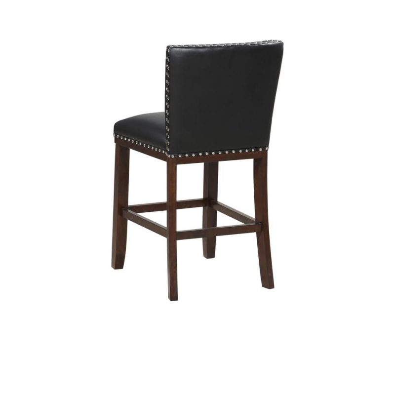 Bar Stools |  Freemont Black Wood Counter Stool Black Bar Stools Bar Stools