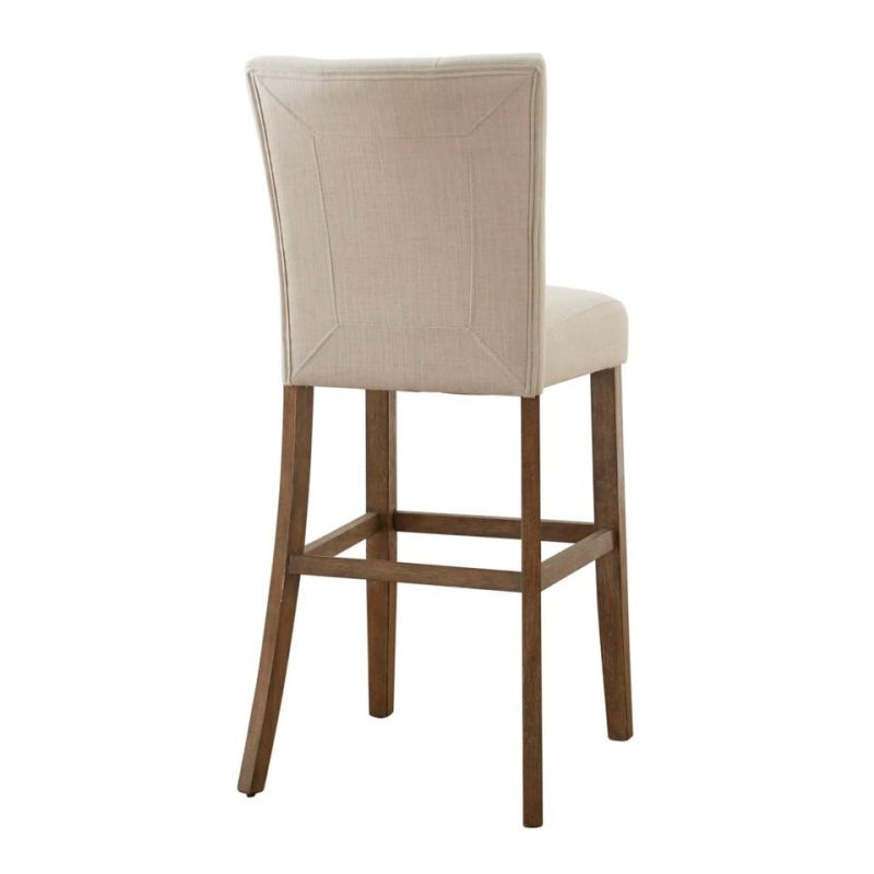 Bar Stools |  Lofton Beige Wood Bar Stool Brown Bar Stools Bar Stools