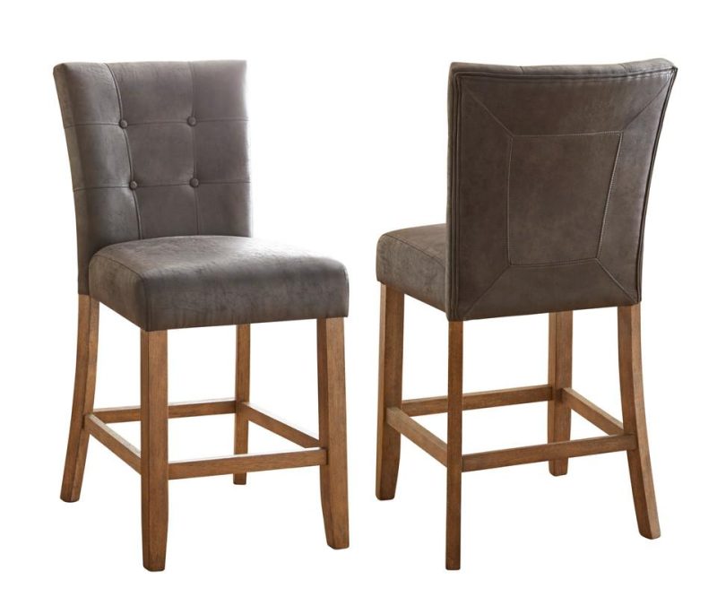 Bar Stools |  Lofton Gray Wood Counter Stool Gray Bar Stools Bar Stools