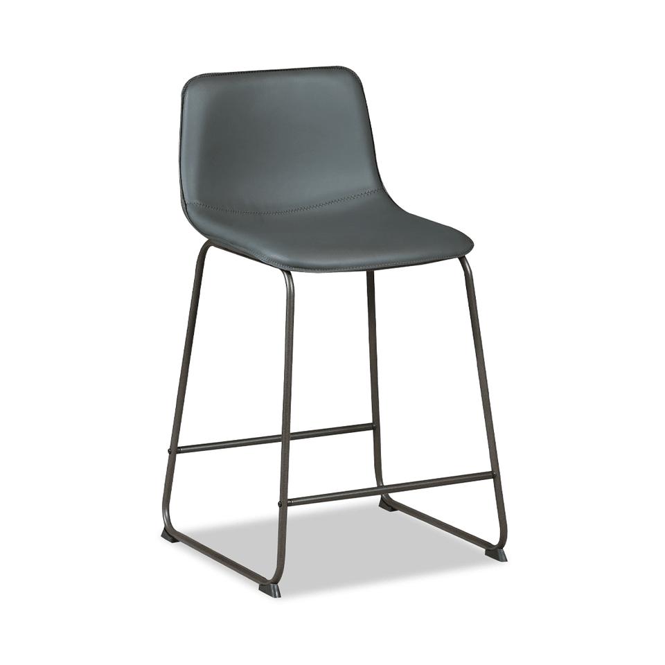 Bar Stools |  Quinn Gray Metal 24” Counter Stool Gray Bar Stools Bar Stools