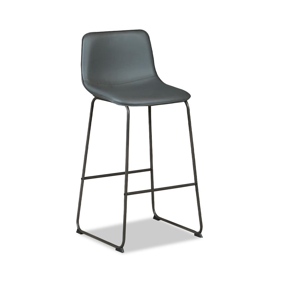 Bar Stools |  Quinn Gray Metal 30” Counter Stool Gray Bar Stools Bar Stools