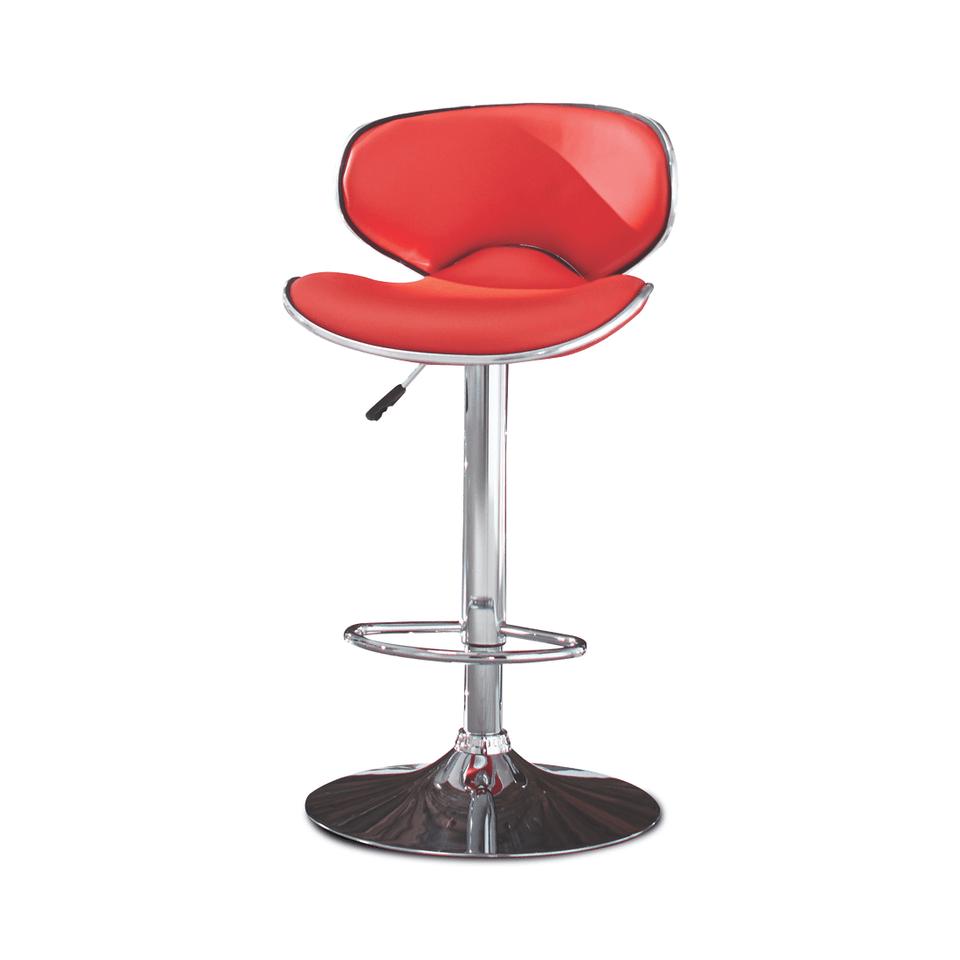 Bar Stools |  Regan Red Metal Adjustable Height Stool Red Bar Stools Bar Stools