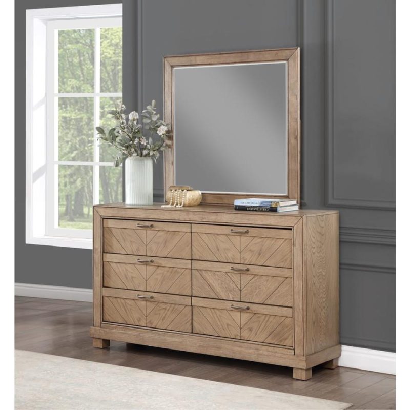 Bedroom Sets |  Aiden 3-Pc King Bedroom Set Brown Bedroom Furniture Bedroom Sets