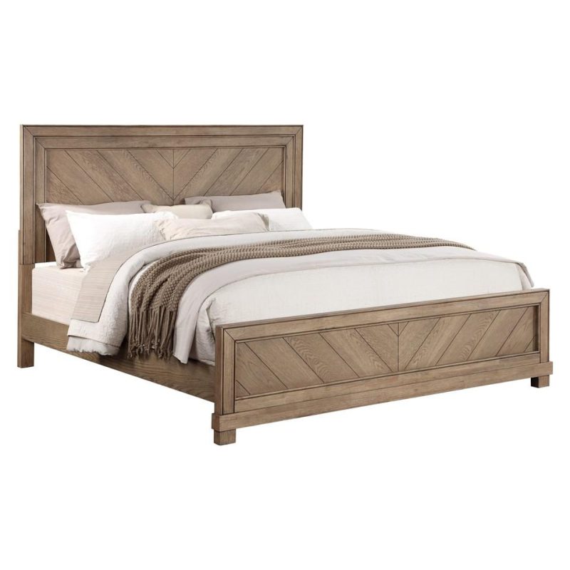 Bedroom Sets |  Aiden 3-Pc King Bedroom Set Brown Bedroom Furniture Bedroom Sets