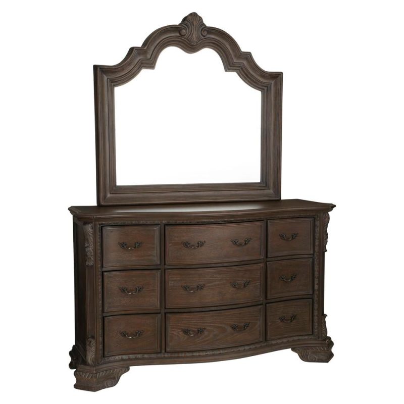 Bedroom Sets |  Alexandria Antique 3 pc King Sleigh Bedroom Set Gray Bedroom Furniture Bedroom Sets