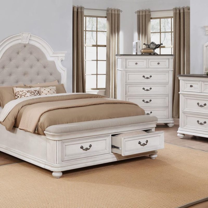 Bedroom Sets |  Brookmont Queen 3 Piece Bedroom White Bedroom Furniture Bedroom Sets