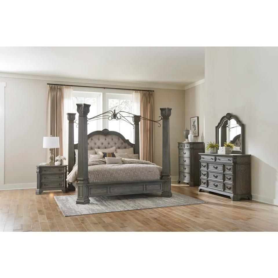 Bedroom Sets |  Colossus 3 pc King Bedroom Gray Bedroom Furniture Bedroom Sets