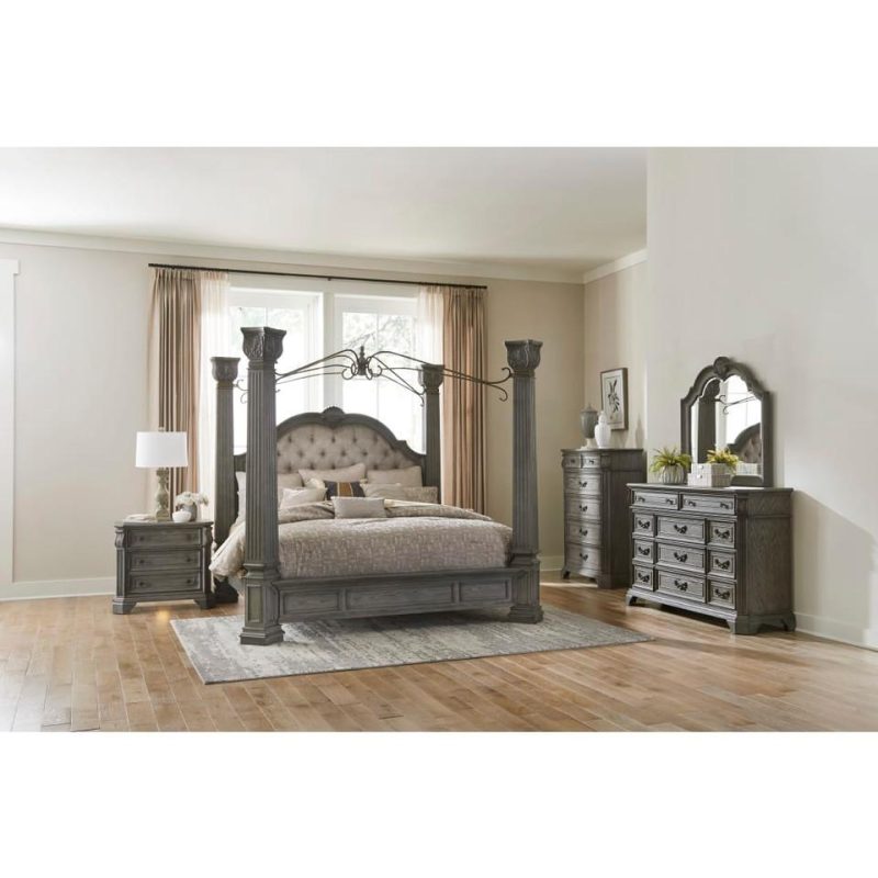 Bedroom Sets |  Colossus 3 pc Queen Bedroom Gray Bedroom Furniture Bedroom Sets