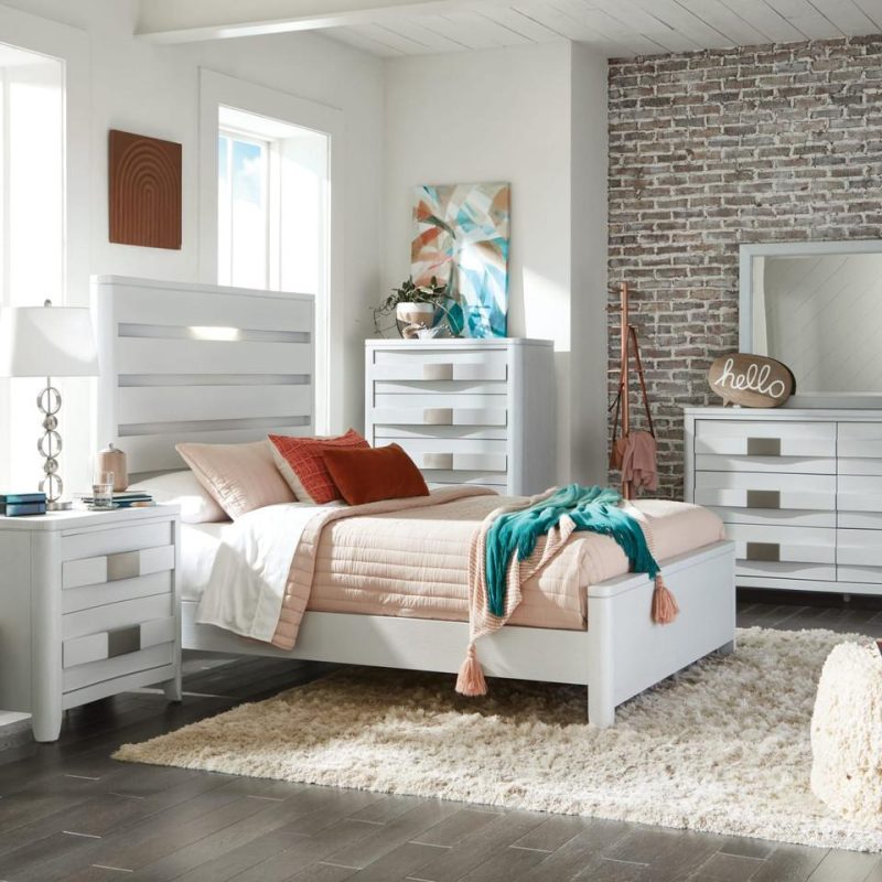 Bedroom Sets |  Dallas White 3-Pc King Bed Set White Bedroom Furniture Bedroom Sets