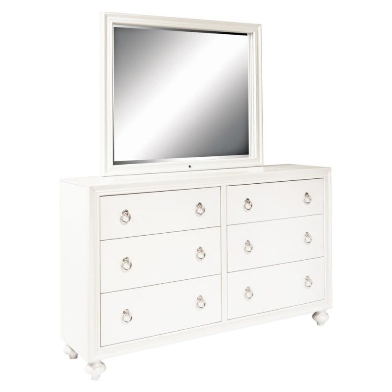 Bedroom Sets |  Isabella 3-Pc Full Bedroom Set White Bedroom Furniture Bedroom Sets