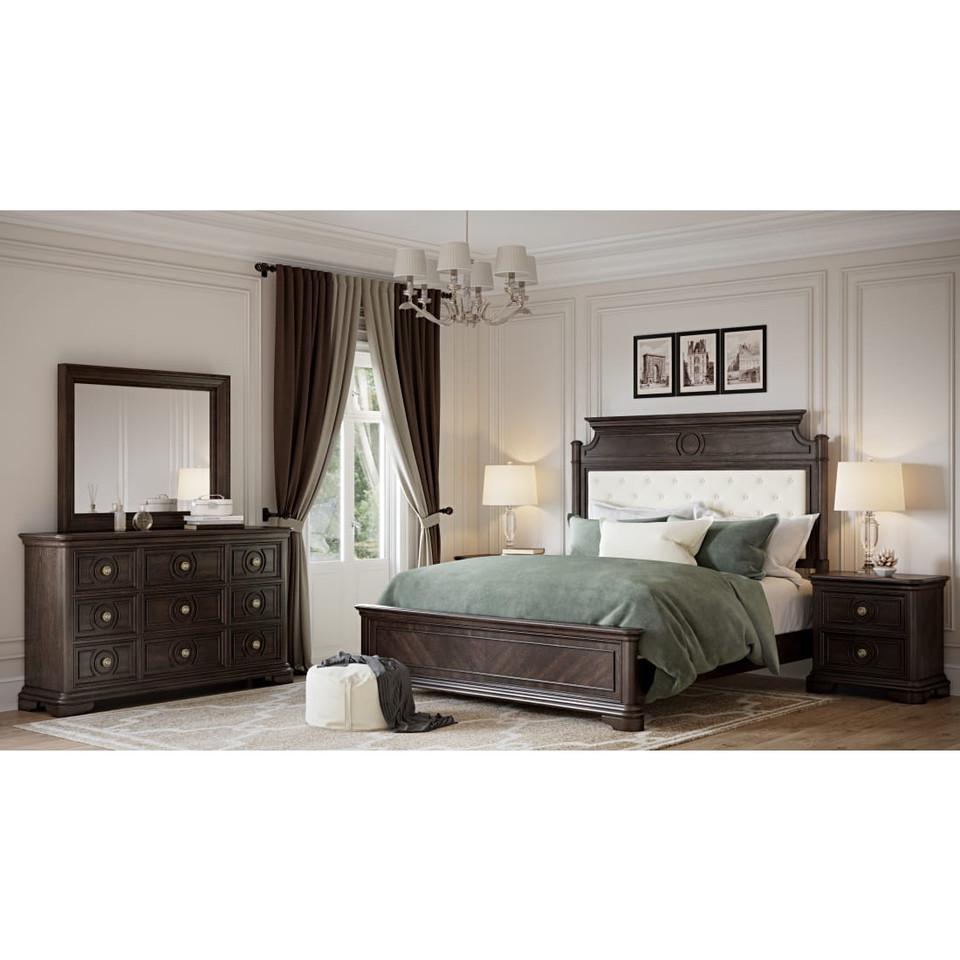 Bedroom Sets |  Jayden Collection Queen Bedroom Set Brown Bedroom Furniture Bedroom Sets