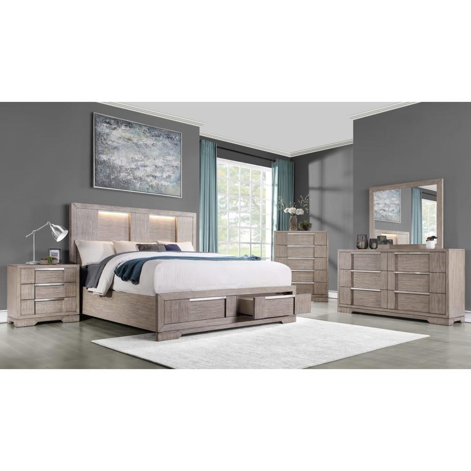 Bedroom Sets |  Kristin King Storage Bedroom Gray Bedroom Furniture Bedroom Sets