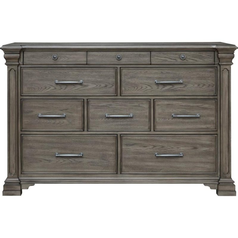 Bedroom Sets |  Newcastle King Panel 3-Pc Bedroom Set Gray Bedroom Furniture Bedroom Sets