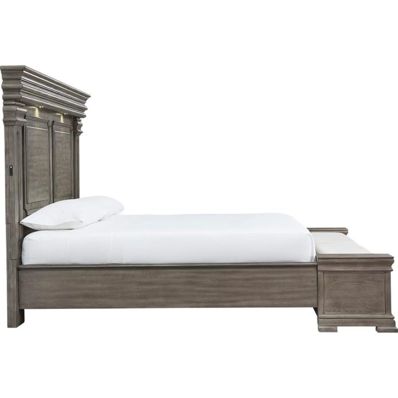 Bedroom Sets |  Newcastle King Panel 3-Pc Bedroom Set Gray Bedroom Furniture Bedroom Sets