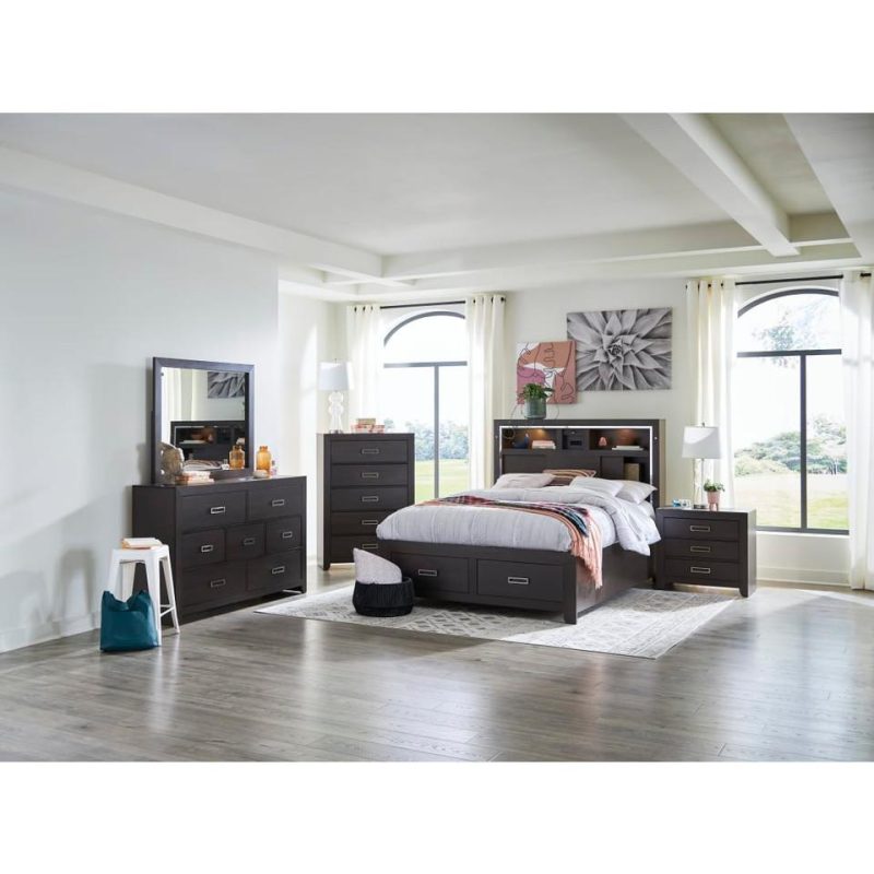 Bedroom Sets |  Rhapsody Collection Gray King Bedroom Set Gray Bedroom Furniture Bedroom Sets