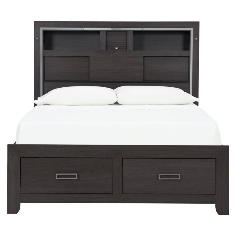 Bedroom Sets |  Rhapsody Collection Gray King Bedroom Set Gray Bedroom Furniture Bedroom Sets