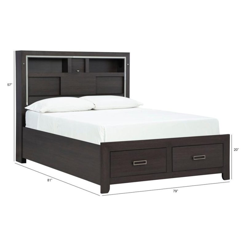 Bedroom Sets |  Rhapsody Collection Gray King Bedroom Set Gray Bedroom Furniture Bedroom Sets