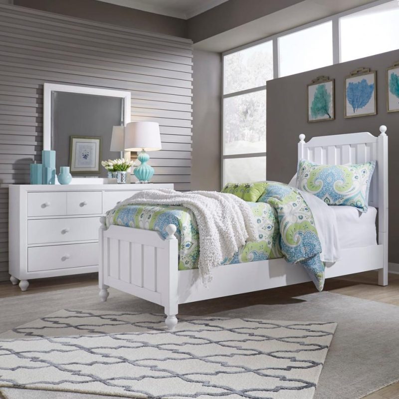 Bedroom Sets |  Sienna White Full Bed White Bedroom Furniture Bedroom Sets