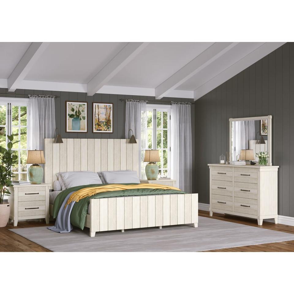 Bedroom Sets |  Summerville Collection King 3PC Bedroom Set White Bedroom Furniture Bedroom Sets