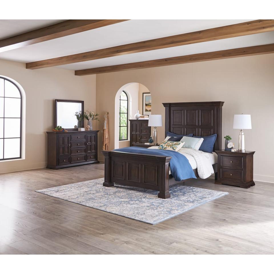 Bedroom Sets |  Summit Collection 3pc Queen Bedroom Set Brown Bedroom Furniture Bedroom Sets