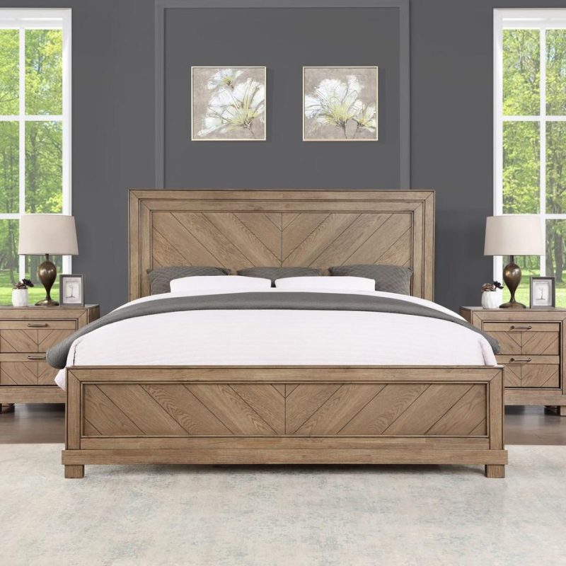 Beds |  Aiden King Bed Brown Bedroom Furniture Beds