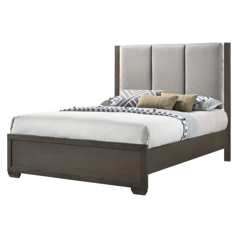 Beds |  Asher Queen Bed Brown Bedroom Furniture Beds