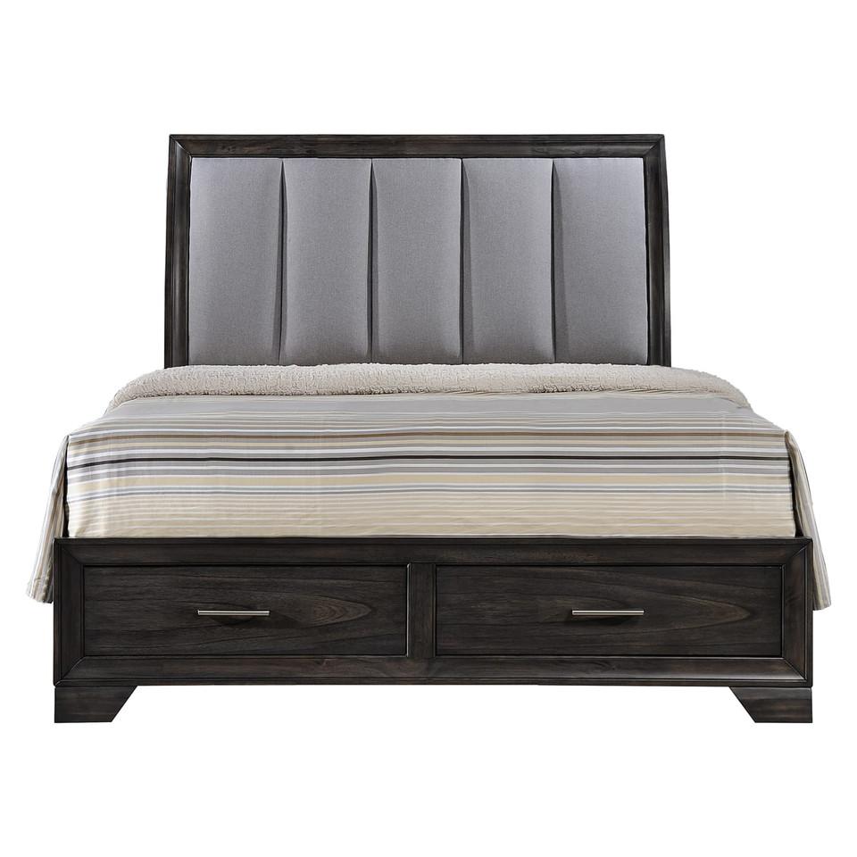 Beds |  Avery Bed – King Brown Bedroom Furniture Beds