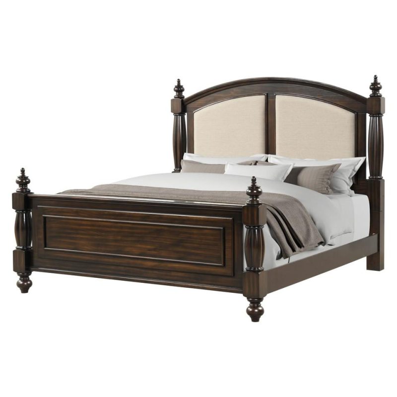 Beds |  Berkley Collection King Bed Brown Bedroom Furniture Beds