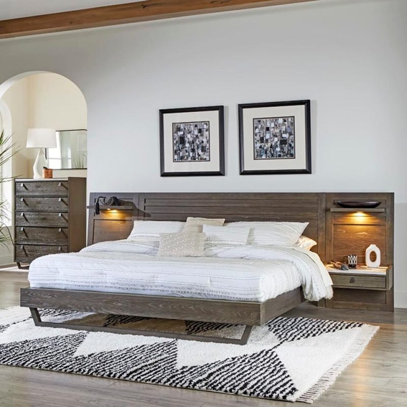 Beds |  Britton Queen Wall Bed Brown Bedroom Furniture Beds