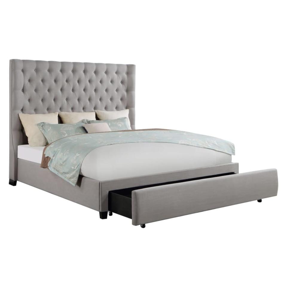 Beds |  Callie Collection King Storage Bed Gray Bedroom Furniture Beds