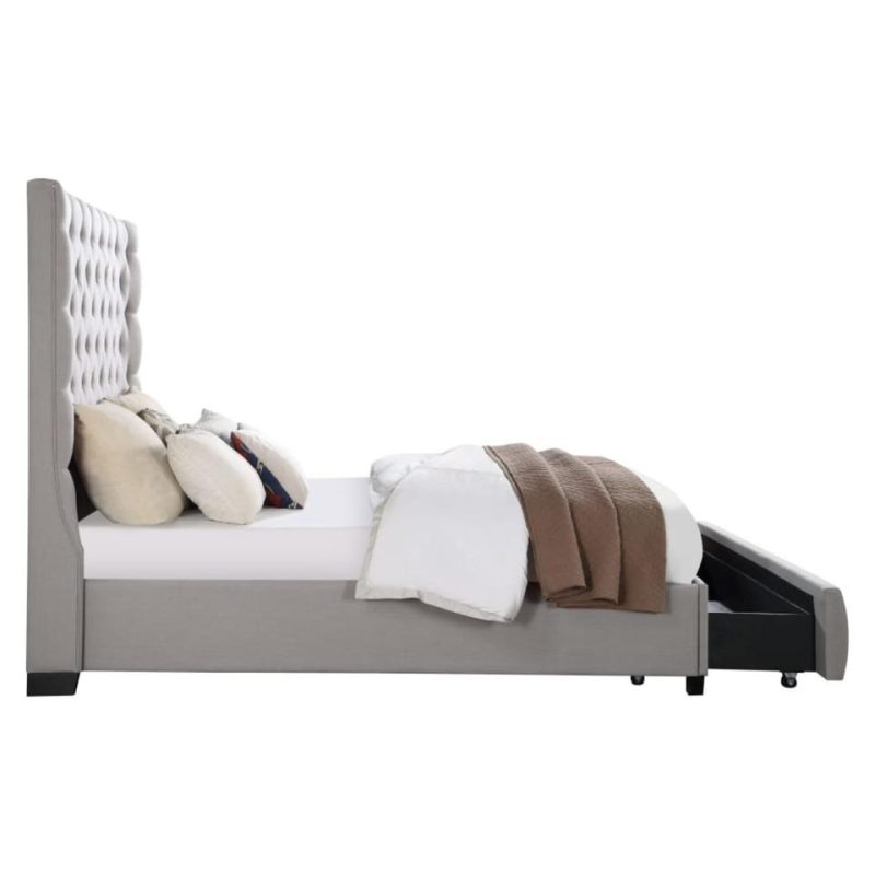 Beds |  Callie Collection King Storage Bed Gray Bedroom Furniture Beds