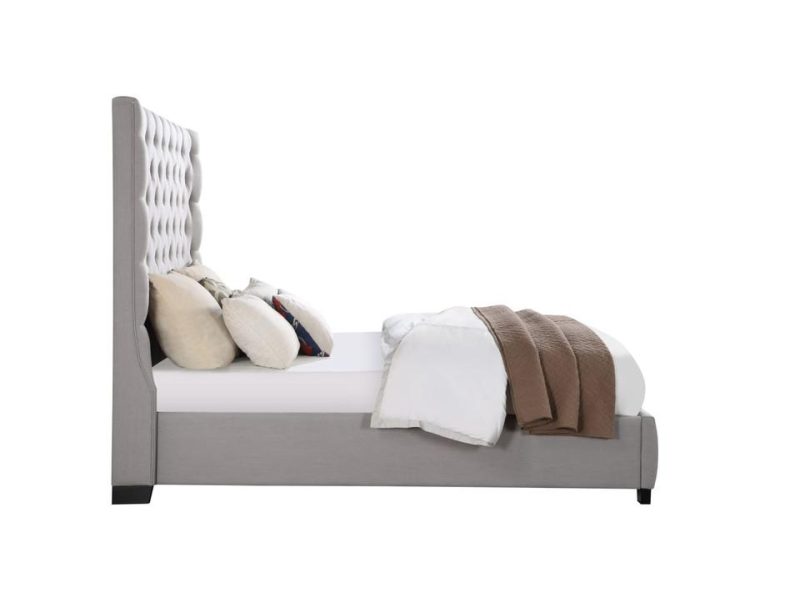 Beds |  Callie Collection Queen Panel Bed Gray Bedroom Furniture Beds