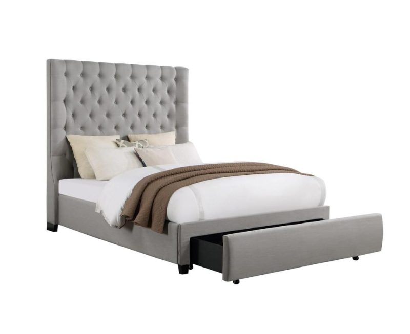 Beds |  Callie Collection Queen Storage Bed Gray Bedroom Furniture Beds