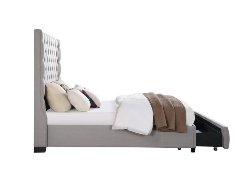 Beds |  Callie Collection Queen Storage Bed Gray Bedroom Furniture Beds