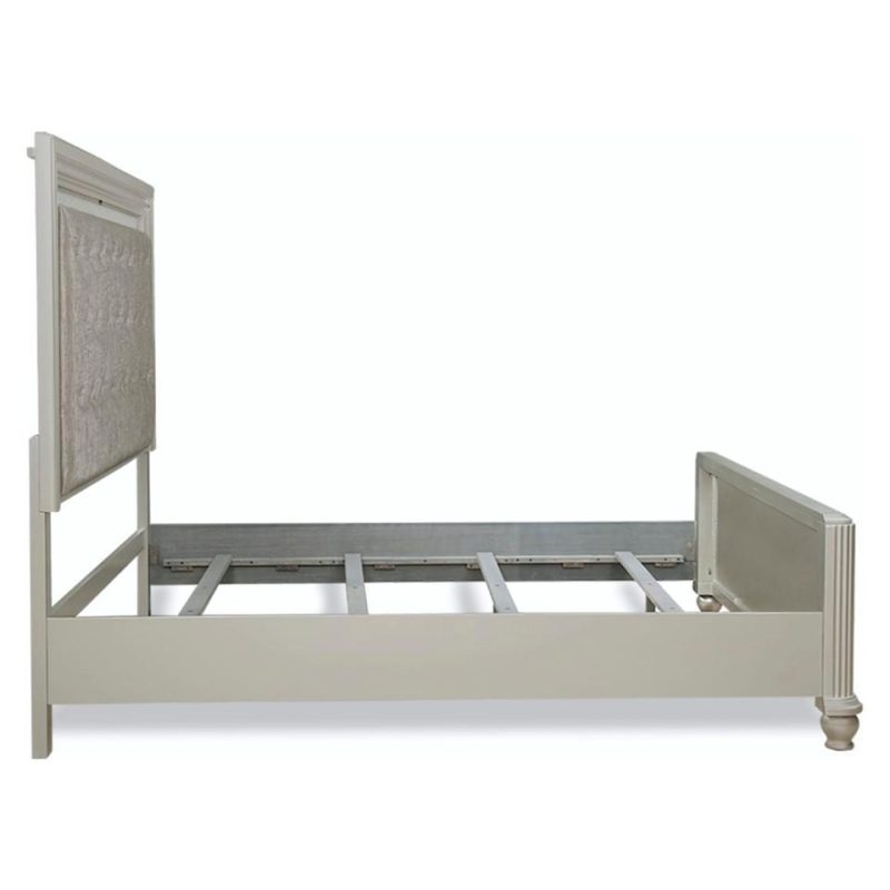 Beds |  Gia Collection Platinum King Bed Gray Bedroom Furniture Beds