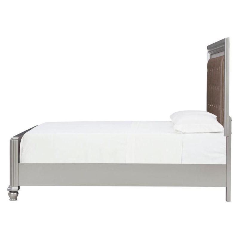 Beds |  Gia Collection Platinum King Bed Gray Bedroom Furniture Beds