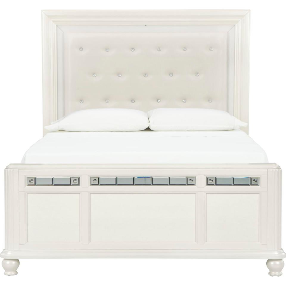 Beds |  Gia Collection White King Bed White Bedroom Furniture Beds