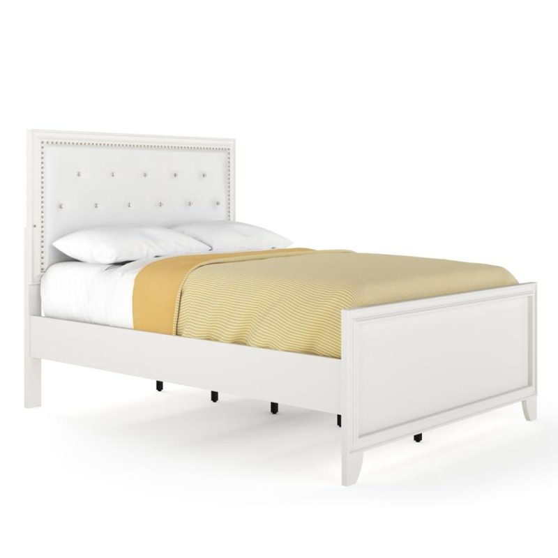 Beds |  Isabella Full Bed White Bedroom Furniture Beds