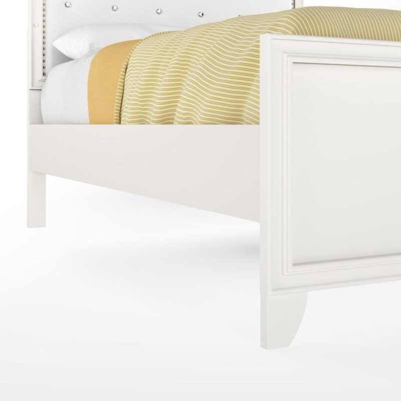 Beds |  Isabella Full Bed White Bedroom Furniture Beds