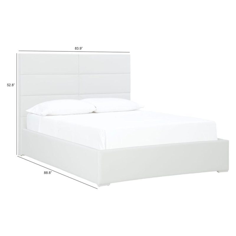 Beds |  Lyla King Bed White Bedroom Furniture Beds