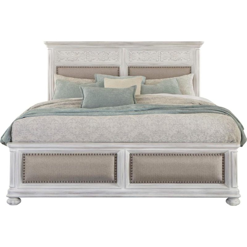 Beds |  Miya King Bed White Bedroom Furniture Beds